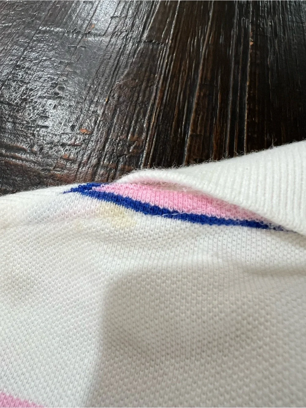 Polo Ralph Lauren Polo Shirt Mens XL Pink Navy Blue Striped Cotton Preppy Pique